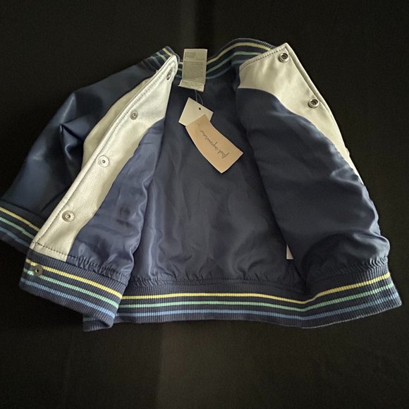 FIRST IMPRESSIONS BOYS SILVER METTALIC JACKET  3-6 MONTHS - Picture 4 of 10